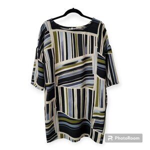 Anthropologie Weston Multicolor Artsy Dress With Pockets Size M